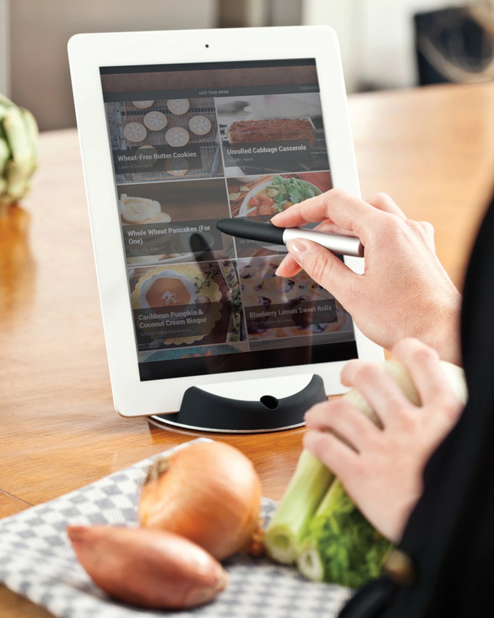 Promotional stainless steel tablet stand with stylus - 7